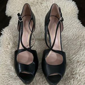 Enzo Angiolini black leather Stiletto platform women’s size 8.5